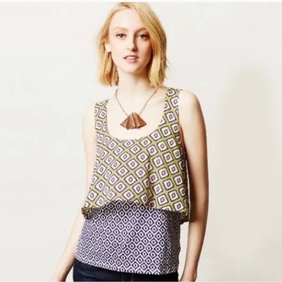 Anthropologie meadow rue throughway paisley print top - Picture 4 of 4